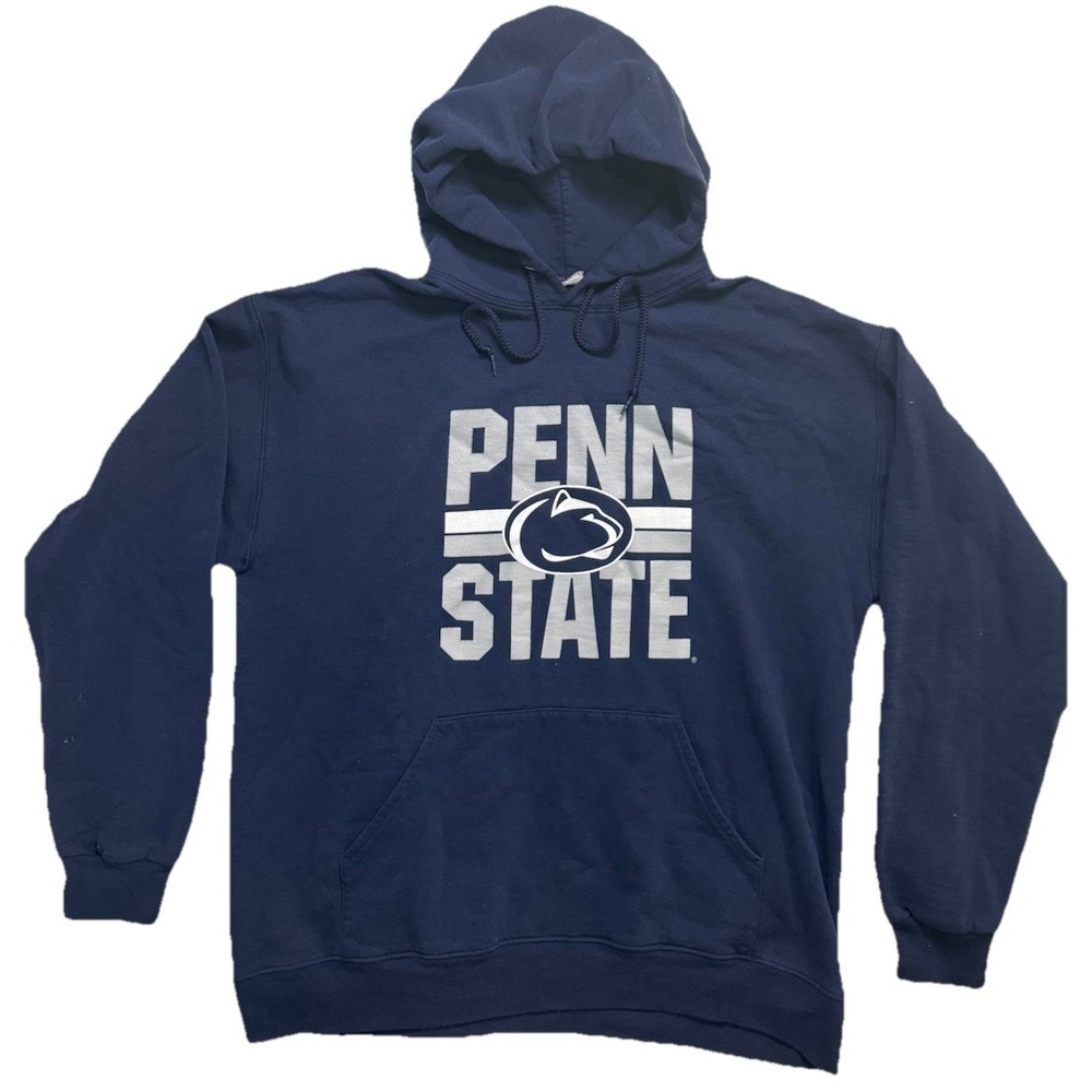 Penn State University Hoodie Sweater Men's Large Fleece Front Graphic Pullover